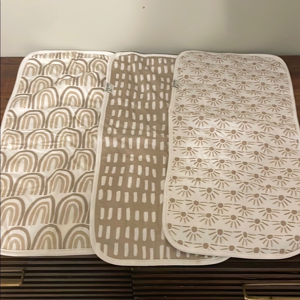 Patterned burping cloths - unused